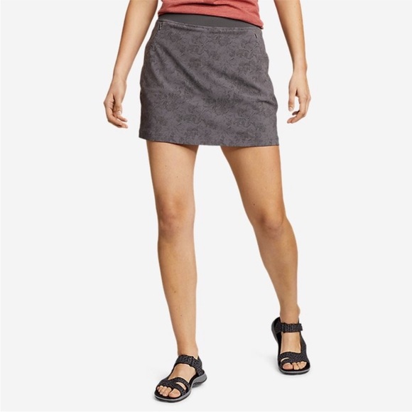 Eddie Bauer Sightscape Horizon Grey Hiking Skort Slightly Curvy Size 10 - Picture 1 of 11